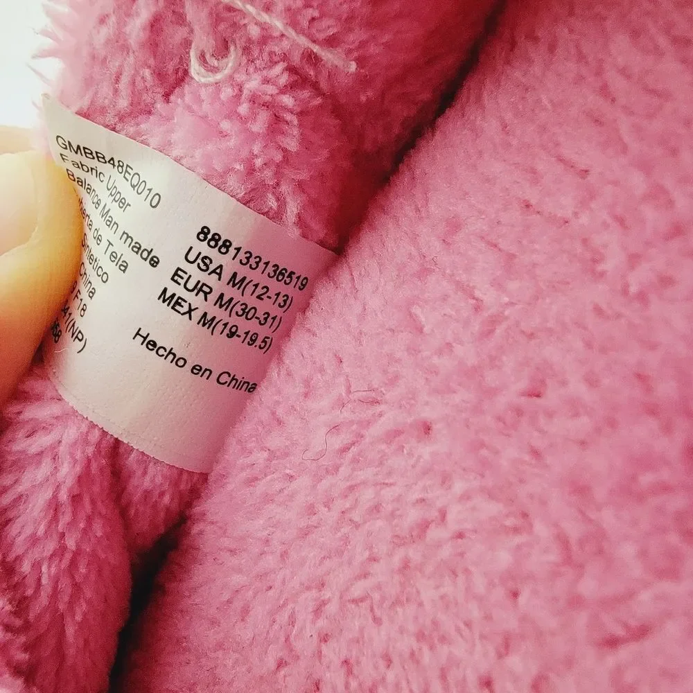 Build-A-Bear Girls' Build A Bear Workshop Tiny Hearts Slippers Size 12/13